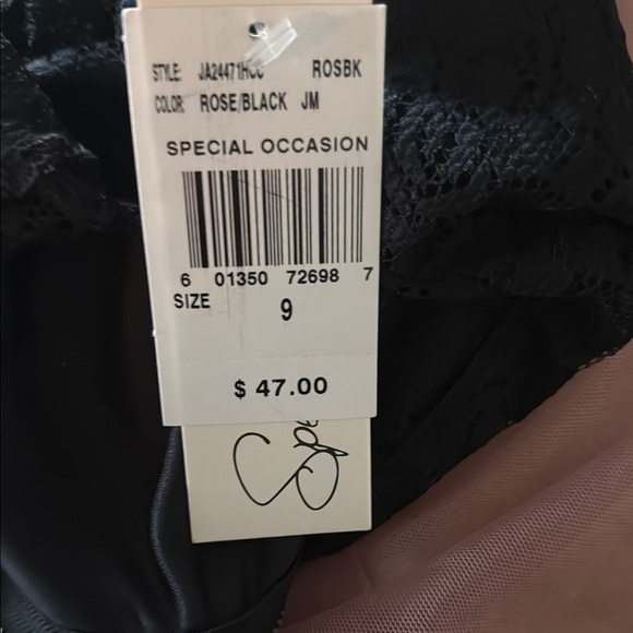 Speechless Black Lace and Pink Tulle Dress - Picture 3 of 5